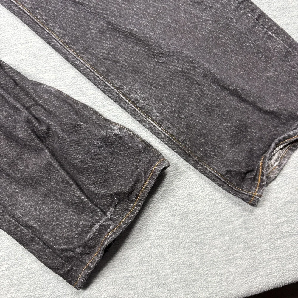 Levi's 501 Jeans Mens 36x32‎ Black Denim Button Fly Straight Leg Classic Fit VTG